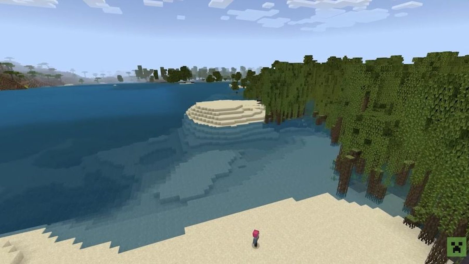 In-game mangrove biome gameplay
