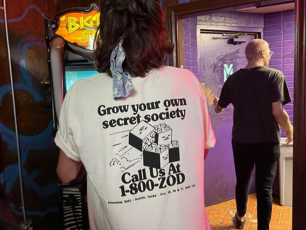 Merch: grow your own secret society, call us at 1-800-ZOD